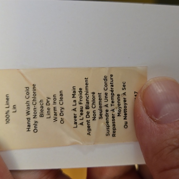 NWOT Talbots red linen button shirt. Women's Sz 14 - Picture 4 of 9